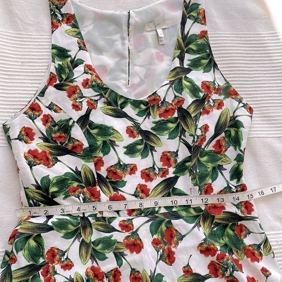 JOIE Mare Floral Linen and Silk Dress Size Medium - Picture 8 of 11